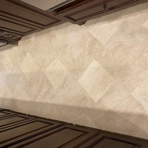 Ceramic (tile and grout) after service