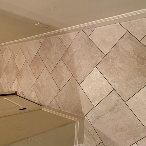 Ceramic (tile and grout) before service