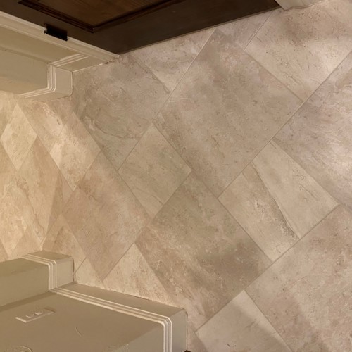 Ceramic (tile and grout) after service