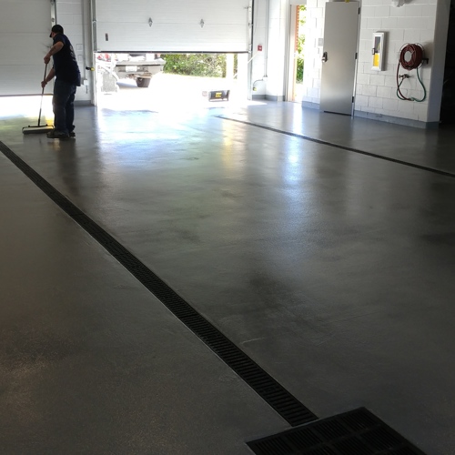 Concrete after service
