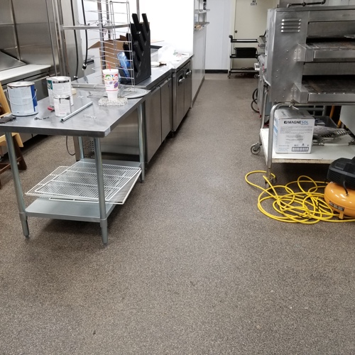 Concrete after service