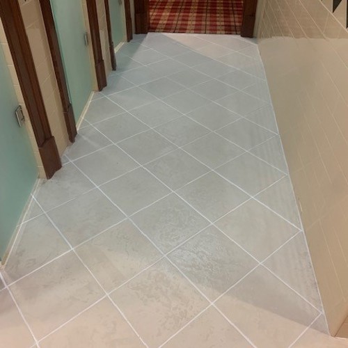 Ceramic (tile and grout) after service
