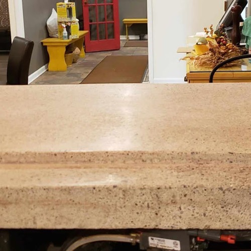 Concrete after service