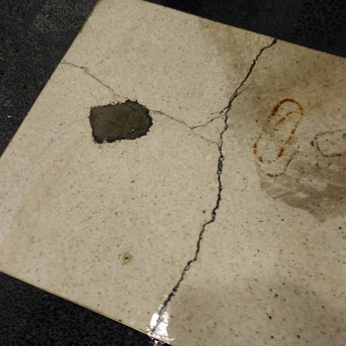 Terrazzo before service