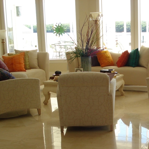 Travertine after service