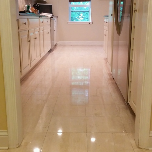 Travertine after service