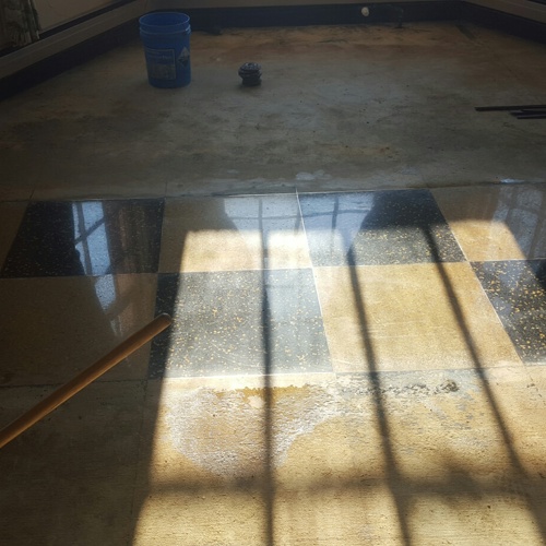 Terrazzo before service