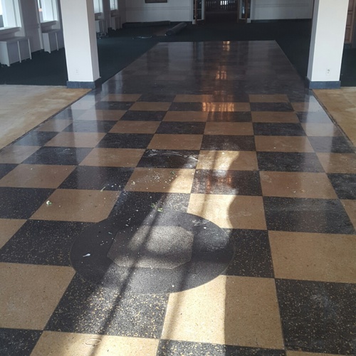 Terrazzo before service