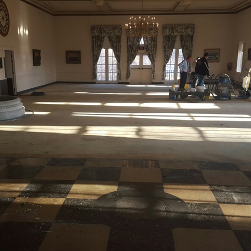 Terrazzo before service