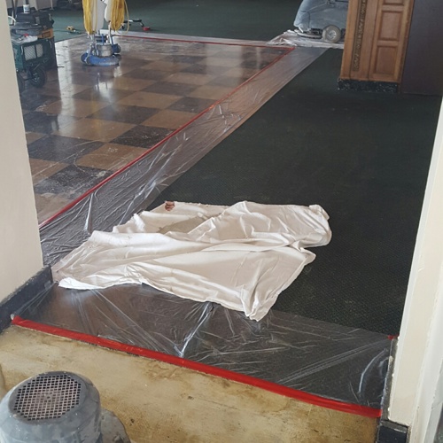 Terrazzo before service