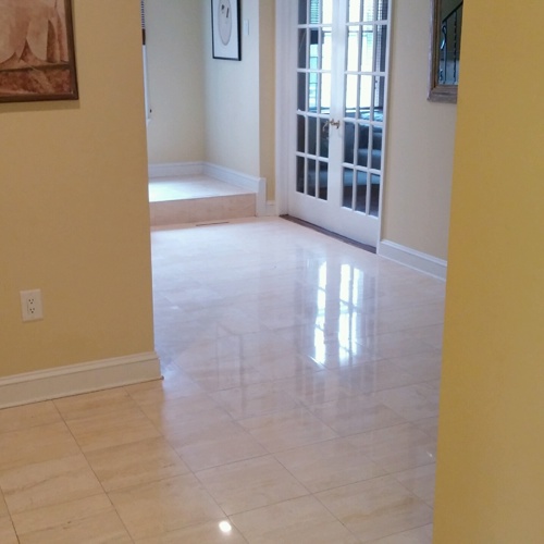 Travertine after service