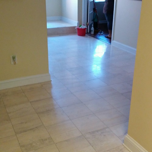 Travertine before service