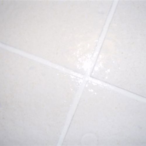 Ceramic (tile and grout) after service