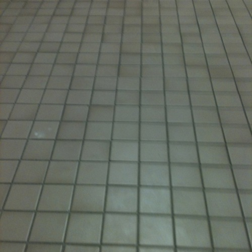 Ceramic (tile and grout) before service