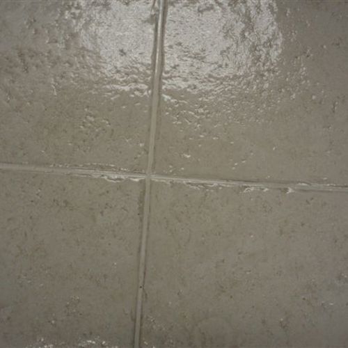 Ceramic (tile and grout) after service