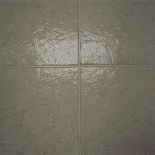 Ceramic (tile and grout) after service