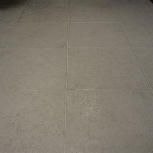 Ceramic (tile and grout) after service