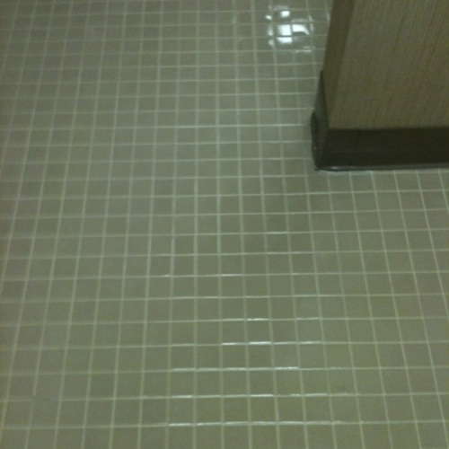 Ceramic (tile and grout) after service