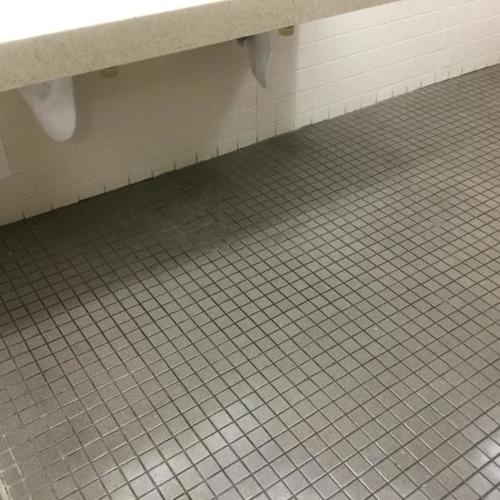 Ceramic (tile and grout) after service