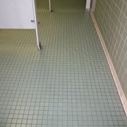 Ceramic (tile and grout) before service