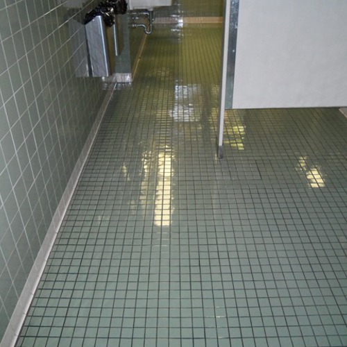 Ceramic (tile and grout) after service