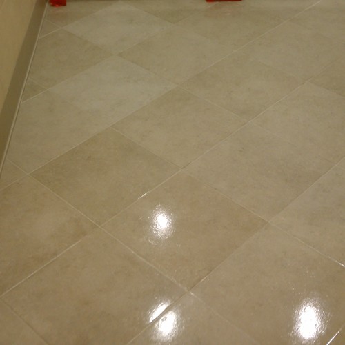 Ceramic (tile and grout) after service