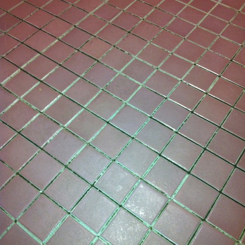 Ceramic (tile and grout) before service