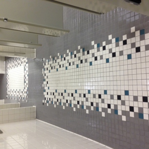 Ceramic (tile and grout) after service
