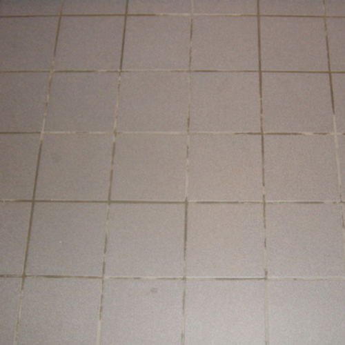 Ceramic (tile and grout) before service