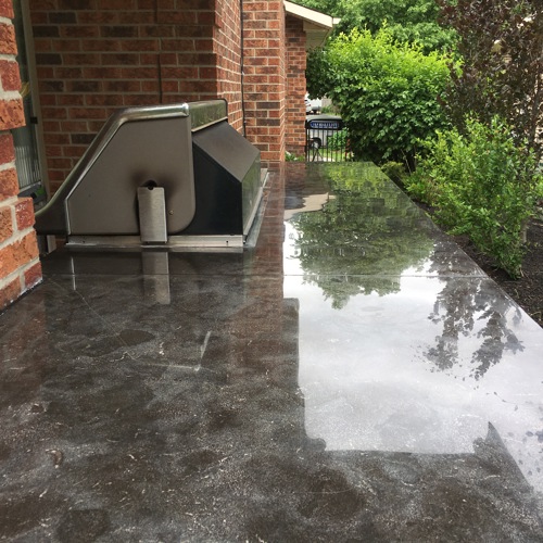 Concrete after service