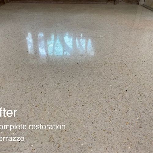 Terrazzo after service