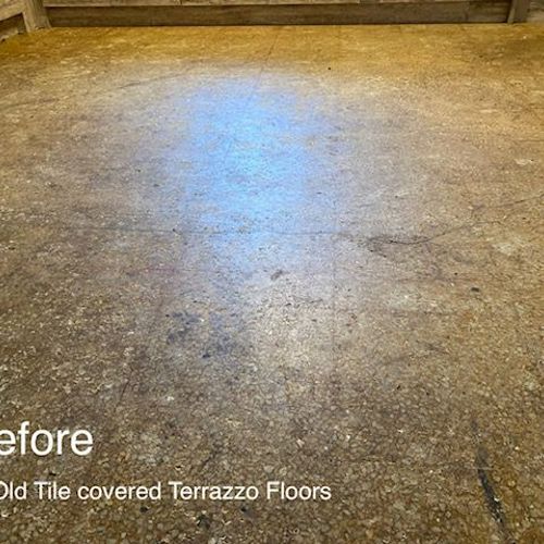 Terrazzo before service