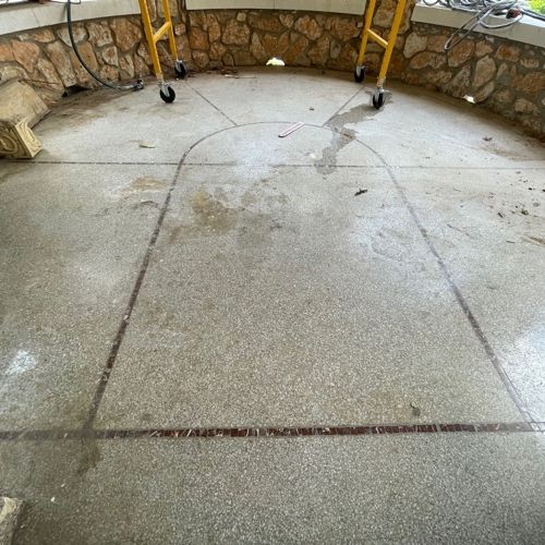 Terrazzo before service