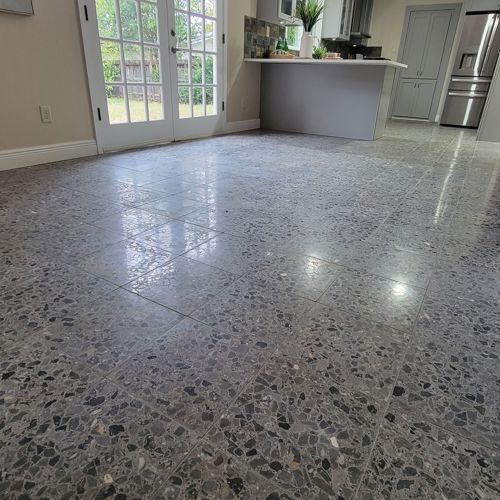 Terrazzo before service