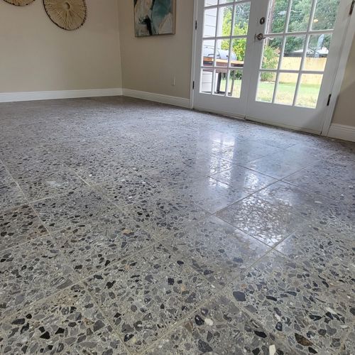 Terrazzo before service