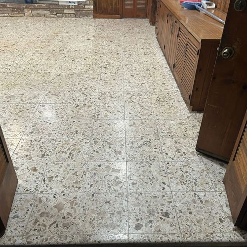 Terrazzo before service