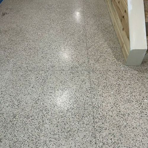Terrazzo before service