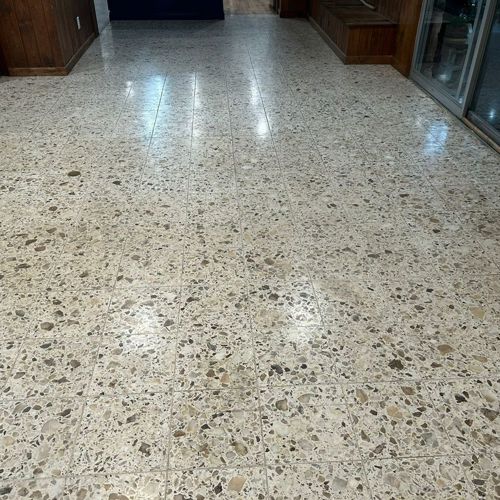 Terrazzo before service