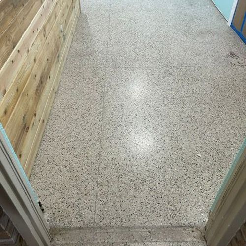 Terrazzo before service
