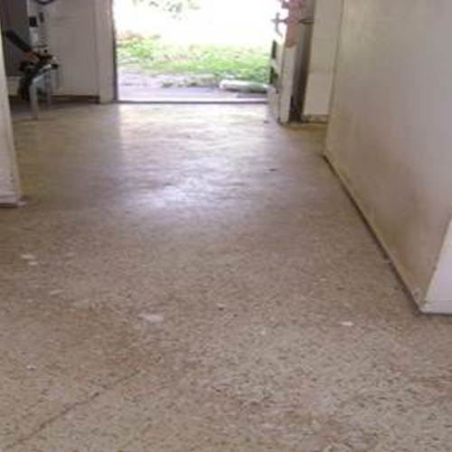Terrazzo before service