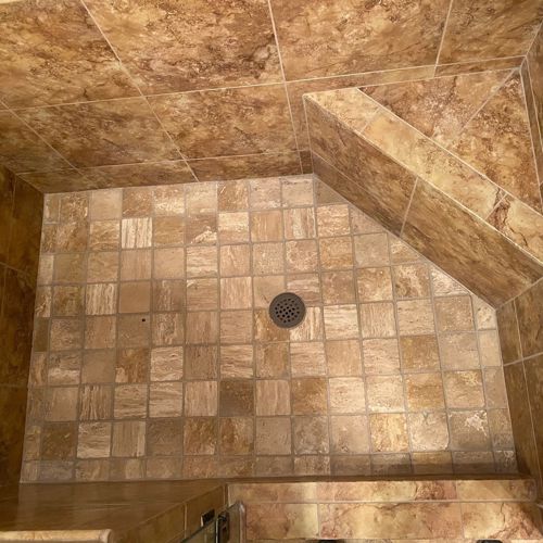 Ceramic (tile and grout) after service