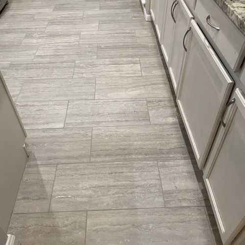 Ceramic (tile and grout) after service