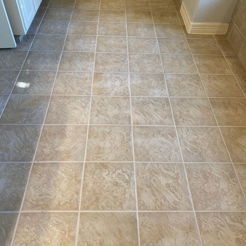Ceramic (tile and grout) after service