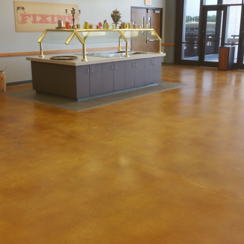 Concrete after service