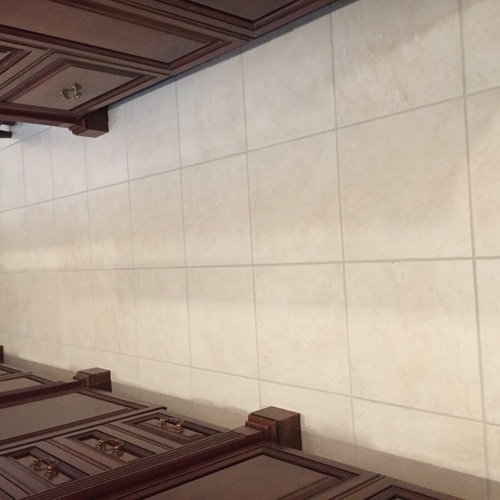 Ceramic (tile and grout) after service