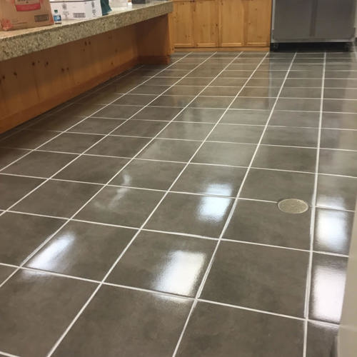 Ceramic (tile and grout) after service