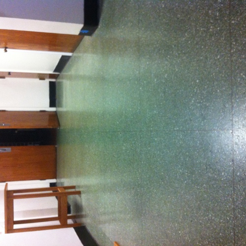 Terrazzo before service