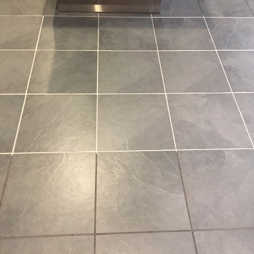 Ceramic (tile and grout) before service