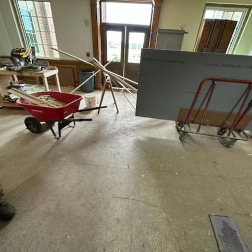 Terrazzo before service