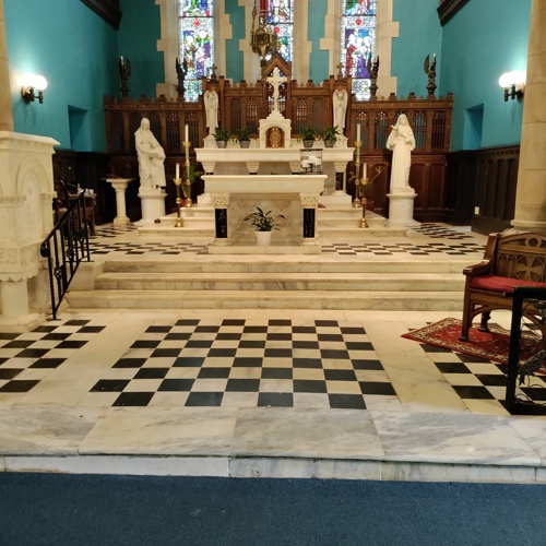 Marble before service